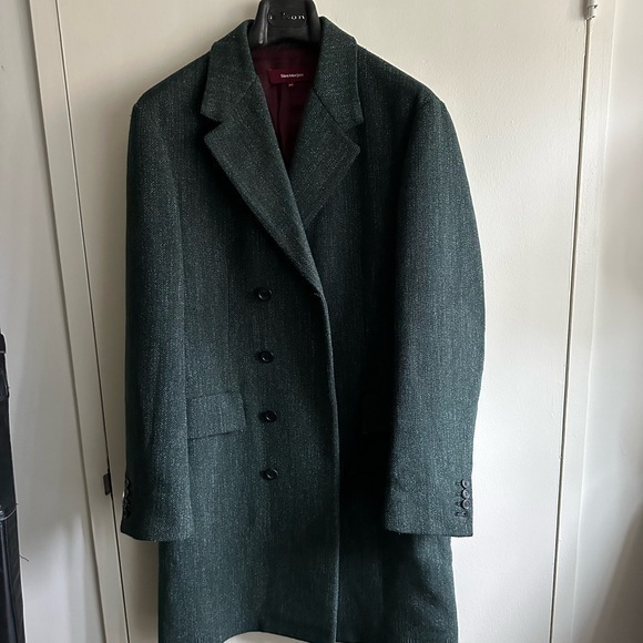 ULTRA RARE Sies Marjan Bottle Green Wool Topcoat